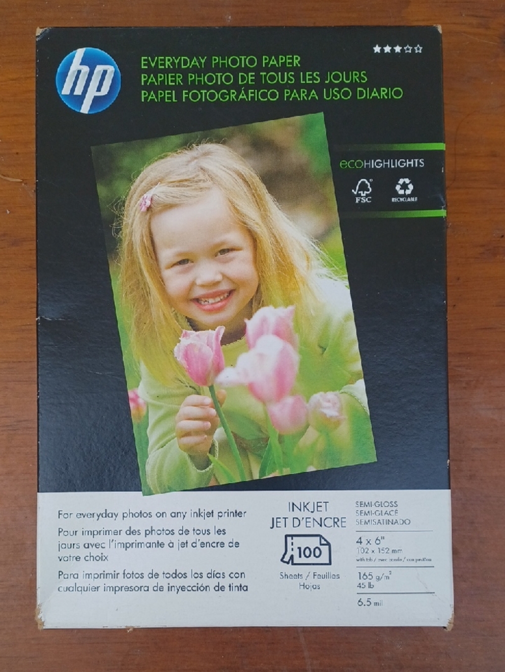HP Photo Paper Pack 100 Sheets NIB